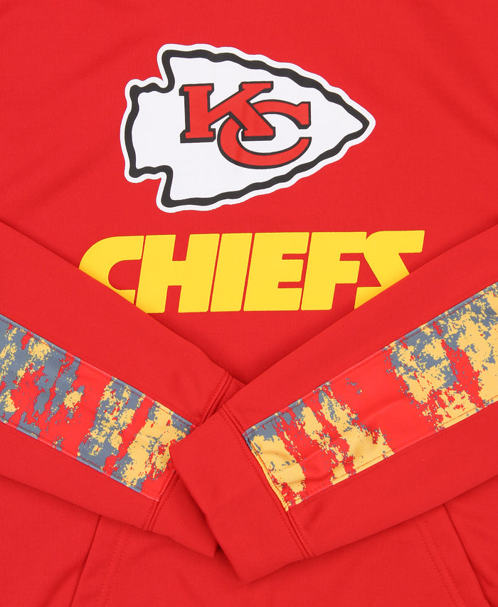 Zubaz NFL Men's Kansas City Chiefs Hoodie w/ Oxide Sleeves
