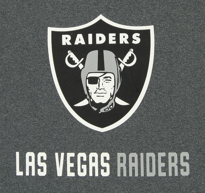 Zubaz NFL Men's Las Vegas Raiders  Fleece Hoodie, Heather Grey