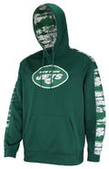 Zubaz NFL Men's New York Jets Hoodie w/ Oxide Sleeves