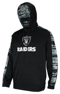 Zubaz NFL Men's Oakland Raiders  Hoodie w/ Oxide Sleeves