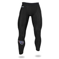 Zubaz NFL Men's Tennessee Titans Active Performance Compression Black Leggings