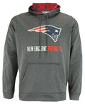 Zubaz NFL New England Patriots Men's Heather Grey Fleece Hoodie