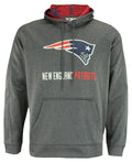 Zubaz NFL New England Patriots Men's Heather Grey  Fleece Hoodie
