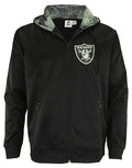 Zubaz NFL Oakland  Raiders Men's Heavyweight Full Zip  Fleece Hoodie