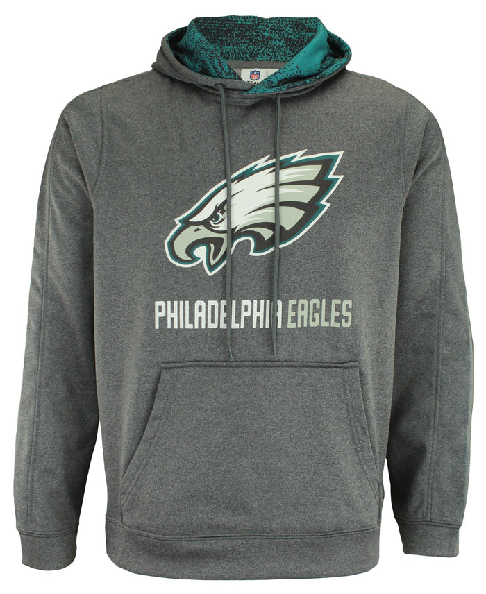 Zubaz NFL Philadelphia Eagles Men's Heather Grey  Fleece Hoodie