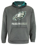 Zubaz NFL Philadelphia Eagles Men's Heather Grey  Fleece Hoodie