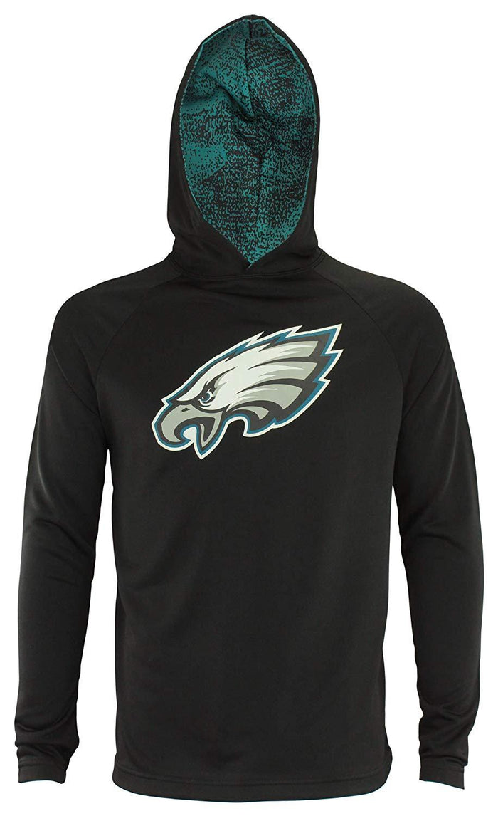 Zubaz NFL Philadelphia Eagles Men's Lightweight  French Terry Hoodie