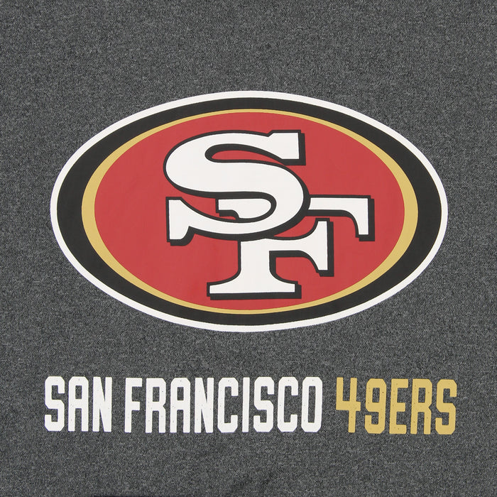 Zubaz NFL San Francisco 49ers Men's Heather Grey Fleece Hoodie
