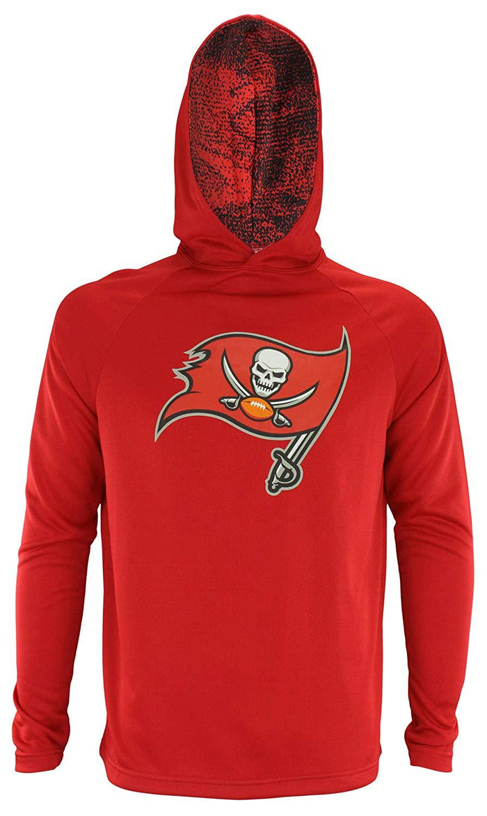 Zubaz NFL Tampa Bay Buccaneers Men's Lightweight  French Terry Hoodie
