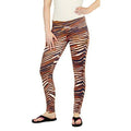 Zubaz NFL Women's Denver Broncos Team Color Tiger Print Leggings Pants